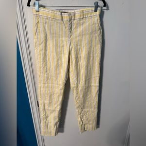 Banana Republic Avery pants in Yellow stripe Size 2